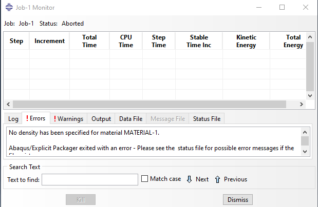خطاهای آباکوس | Abaqus Errors